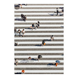 Rain Crossing | Polka Dots Zebra Crossing On The Street | Rain Eclectic Modern Graphic Design (Print Only) thumbnail