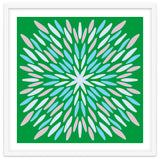 Petal Burst - green, blue, beige thumbnail