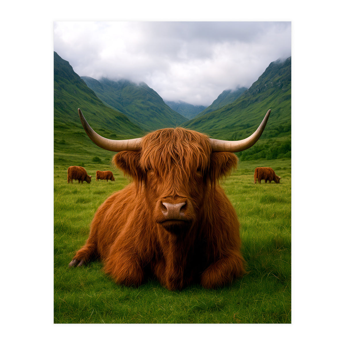 Highland Cow in Scotland (Print Only)