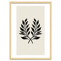 Minimalist Laurel Wreath: Botanical Line Art