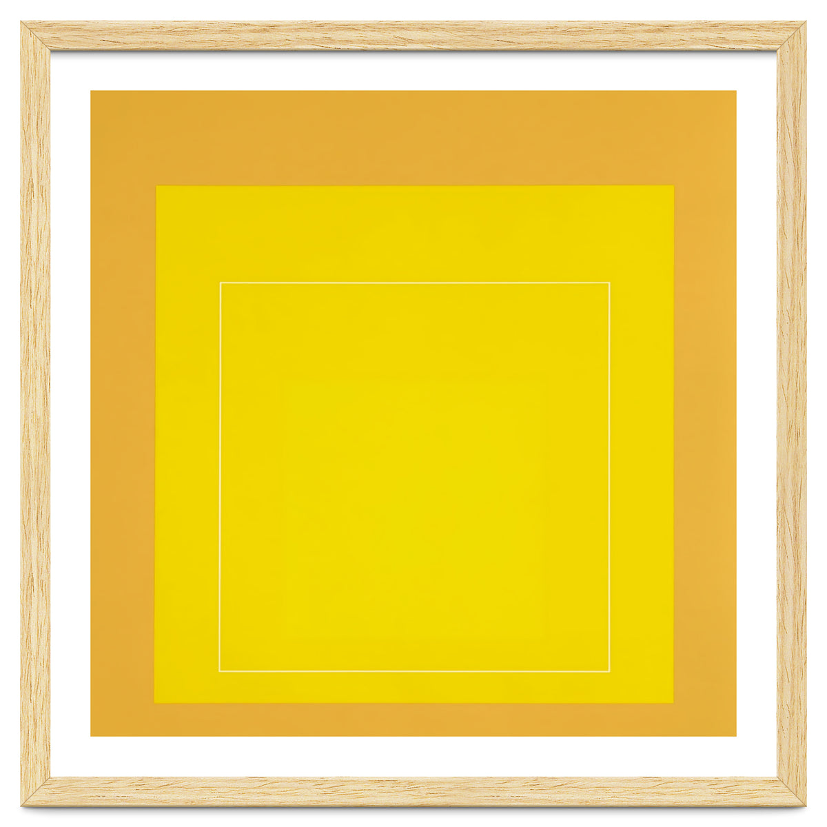 JOSEF ALBERS - HOMAGE TO THE SQUARE YELLOW