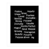 Positive affirmations (Print Only) thumbnail
