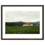 Red roof house in the greenfield - Iceland thumbnail