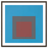 JOSEF ALBERS - HOMAGE TO THE SQUARE, BLUE, DARK RED thumbnail