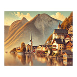 Vintage Hallstatt Poster, Austria (Print Only) thumbnail