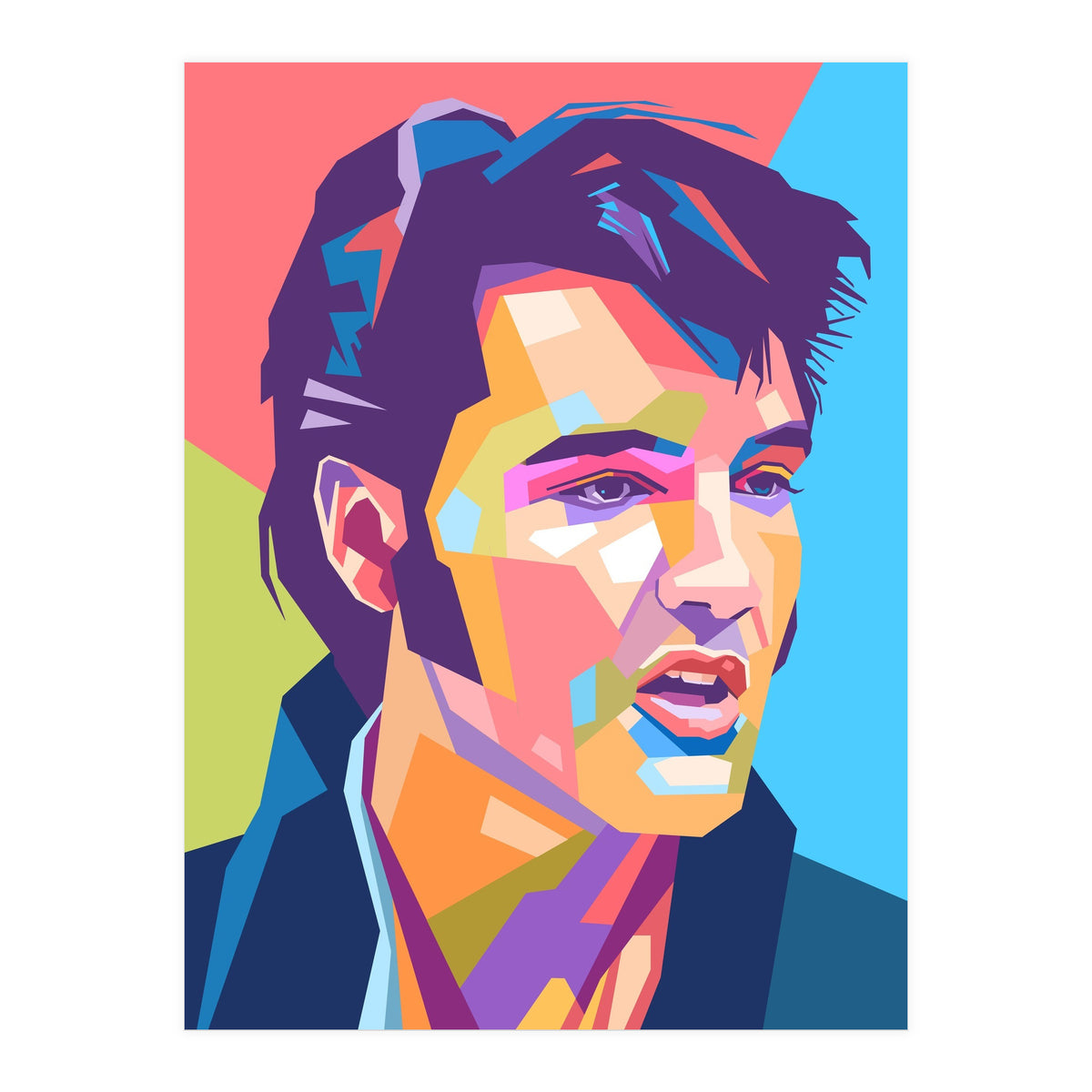 Elvis Presley pop art (Print Only)