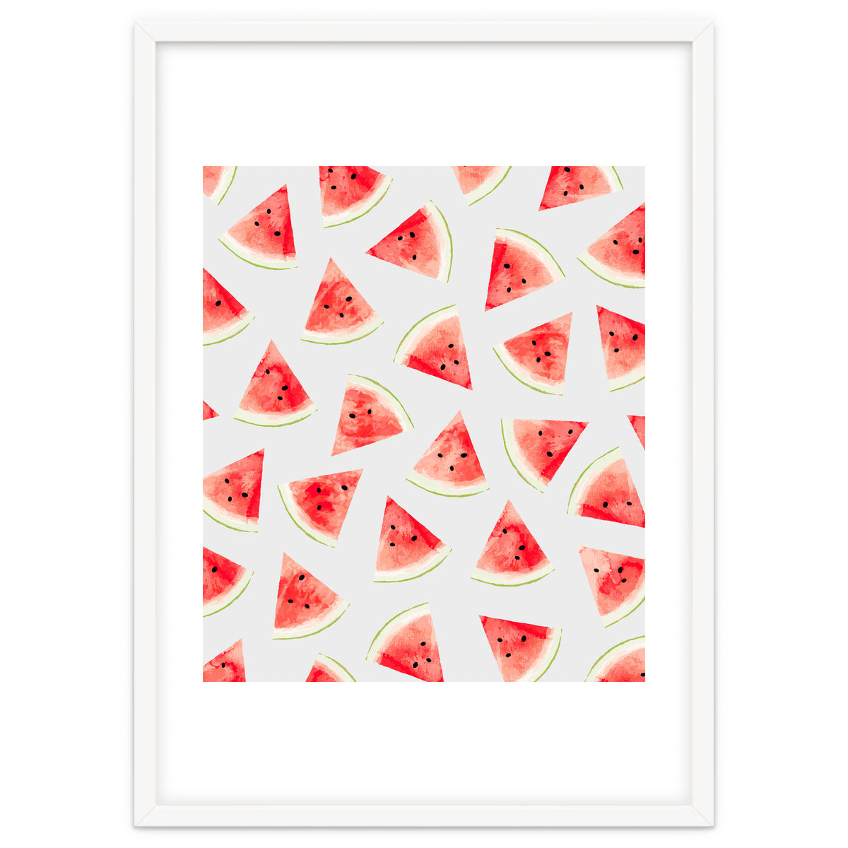Watercolor Watermelon Pattern
