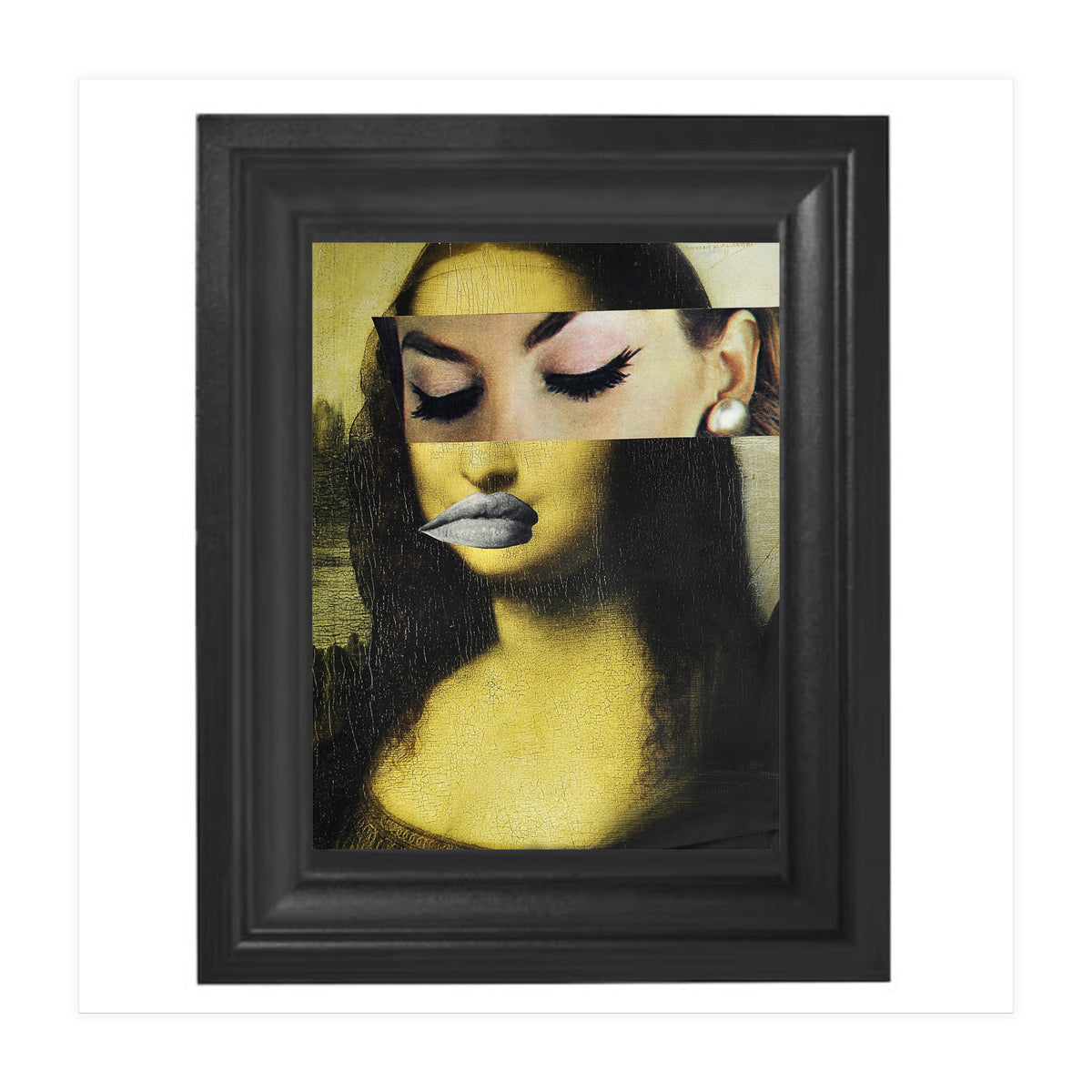 Monnalisa 2.0 - Print of paper Collage (Print Only)