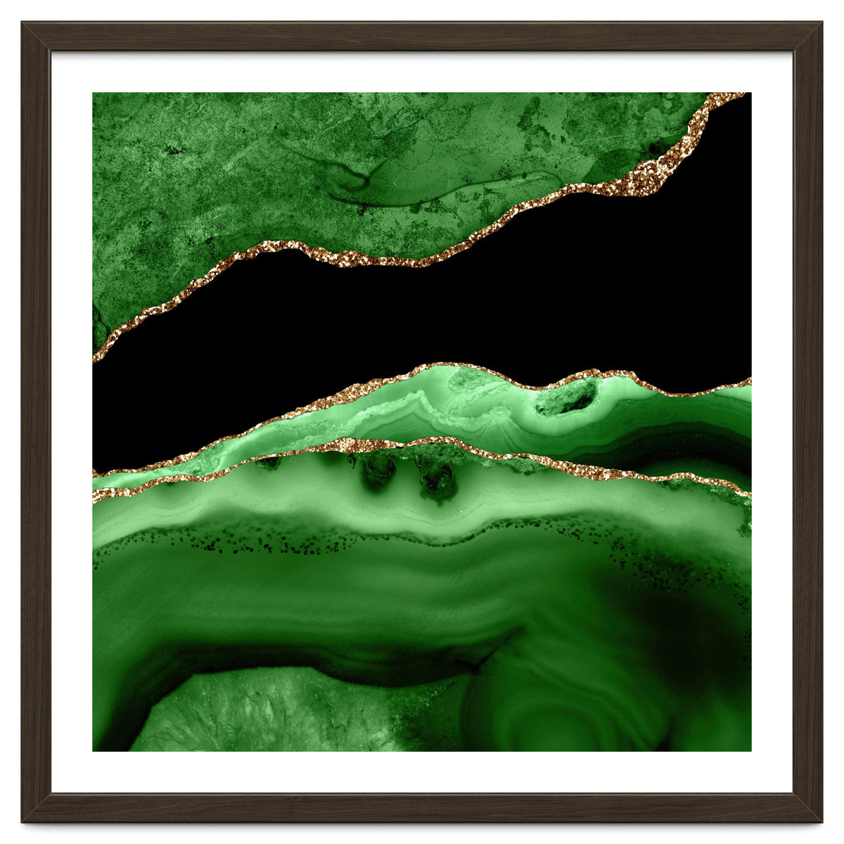 Green & Gold Agate Texture 13