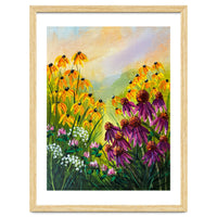 Impasto Wildflower Meadow Painting