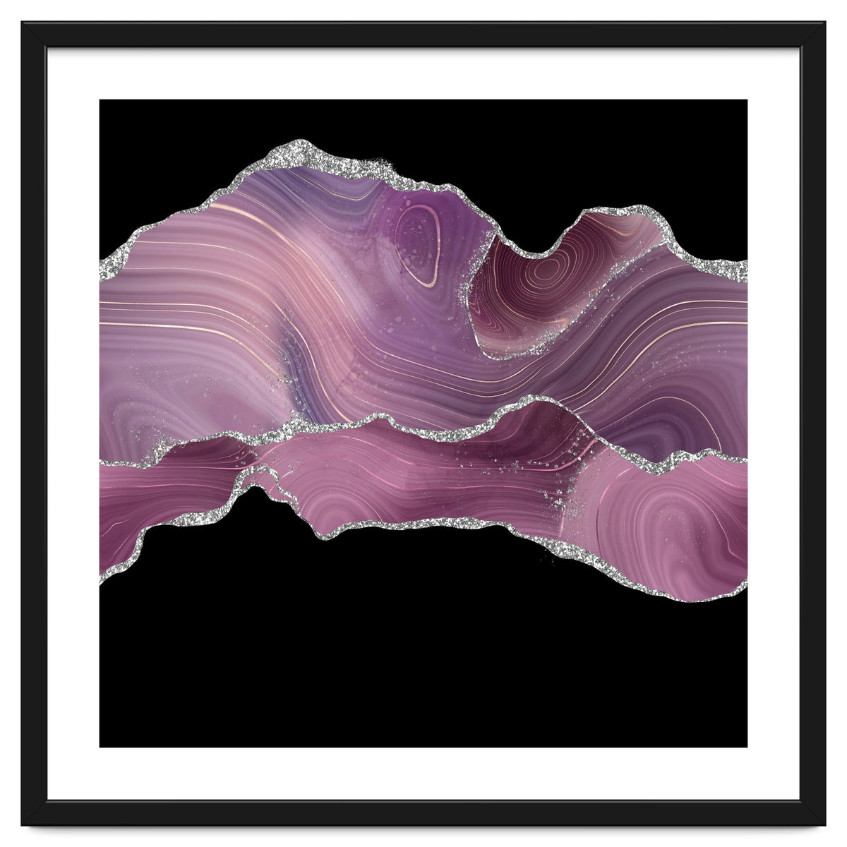 Mauve & Silver Agate Texture 04