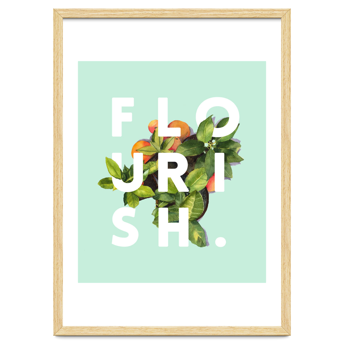 Flourish #society6 #buyart #typography #artprint