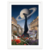 Cosmic Balance: Surreal Yoga in Ancient Dreamscapes