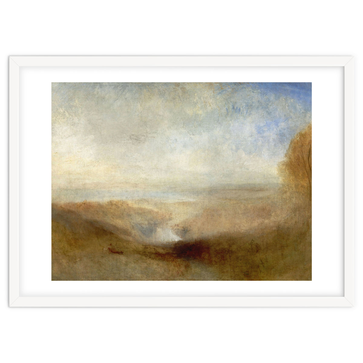 'Landscape with a River and a Bay in the Background', 1835, Oil on canvas, 123 x 93 cm.