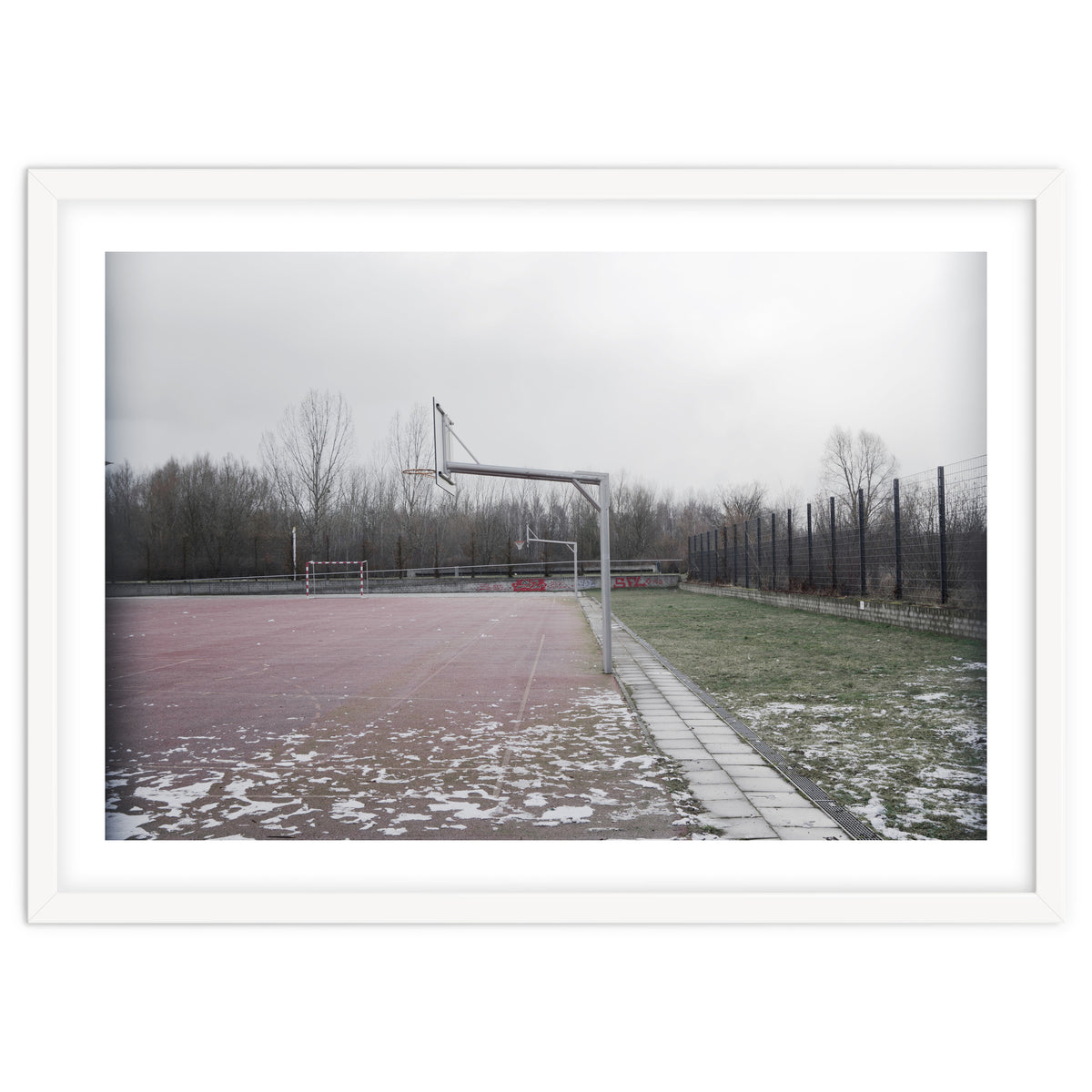 No people basketball court