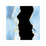 Blue & Gold Glitter Agate Texture 02  (Print Only) thumbnail