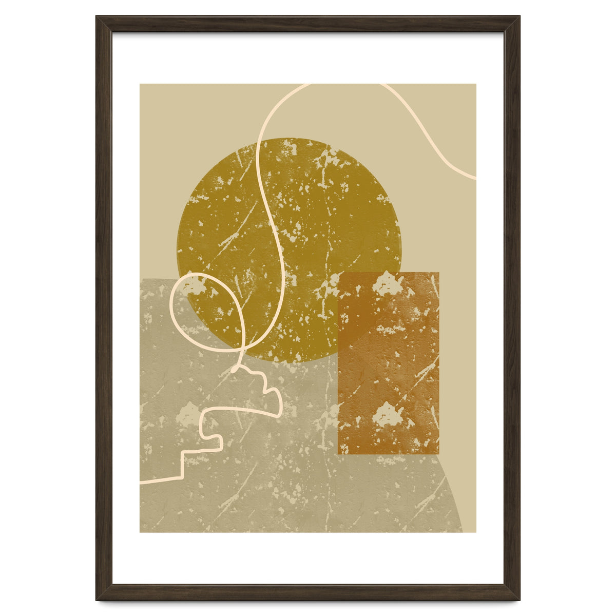 Geometric Composition with an Organic Touch