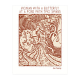 Woman With A Butterfly (Print Only) thumbnail