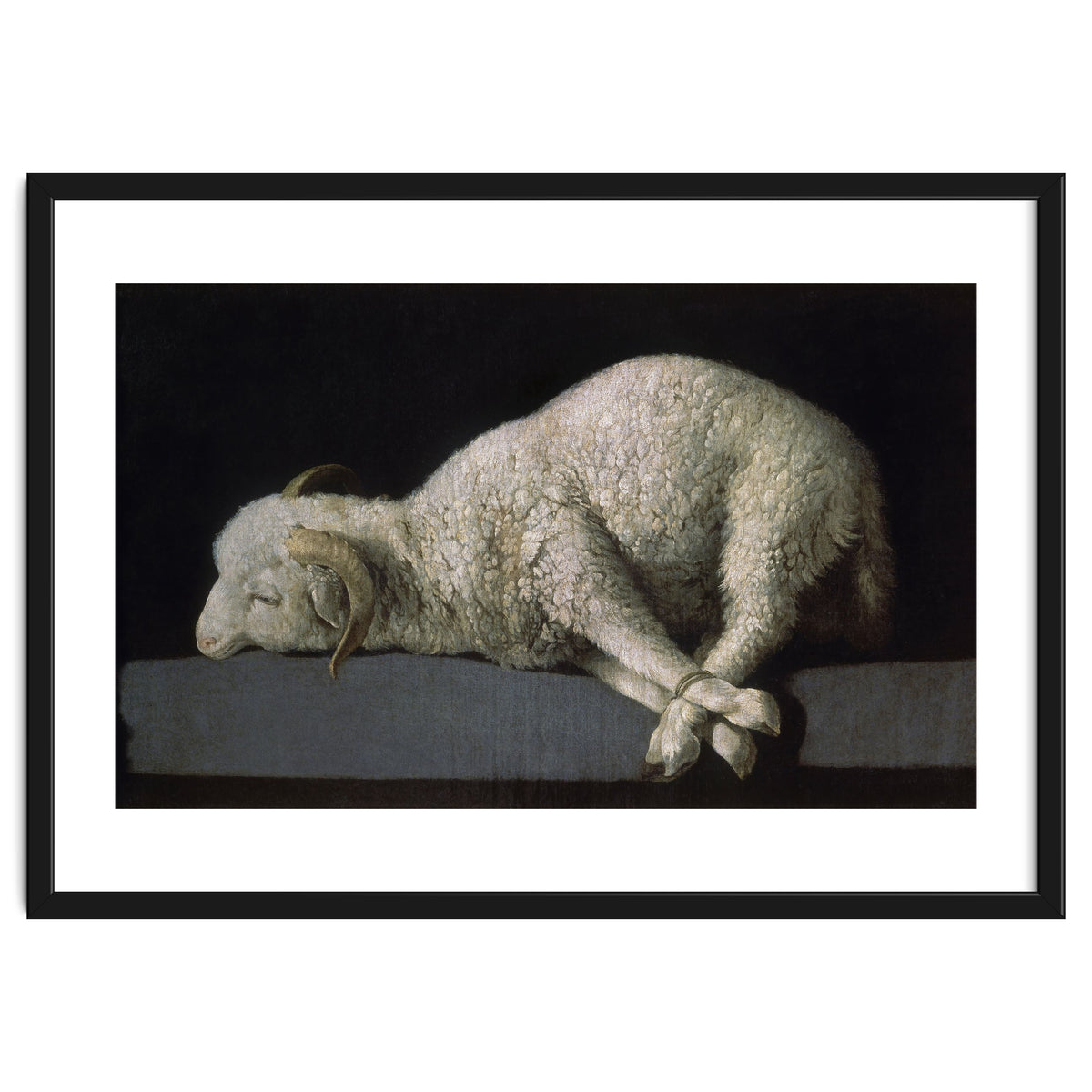 Agnus Dei - ca.1635-40 - oil on canvas - 37,3 x 62 cm - Spanish Baroque - NP 7293.