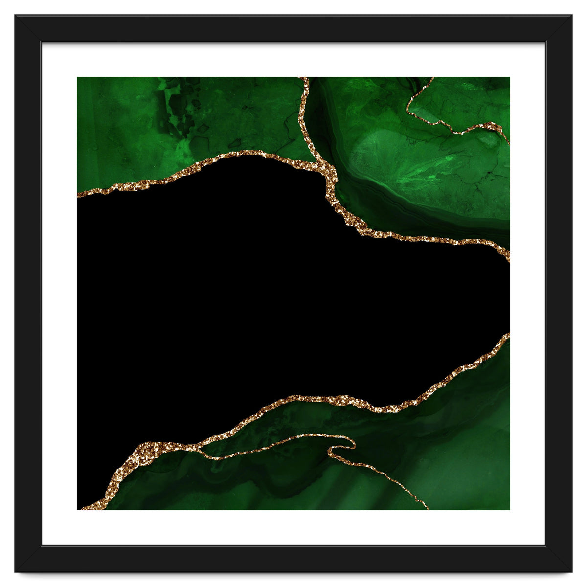 Green & Gold Agate Texture 04