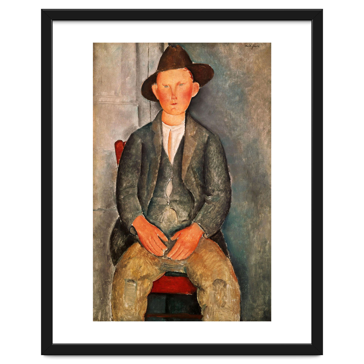 Amadeo Modigliani / 'The Young Farmer', 1918, Oil on canvas.