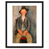 Amadeo Modigliani / 'The Young Farmer', 1918, Oil on canvas.