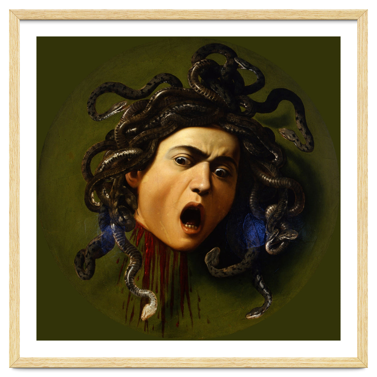 Caravaggio – Medusa | Baroque Mythological Painting Head of Medusa