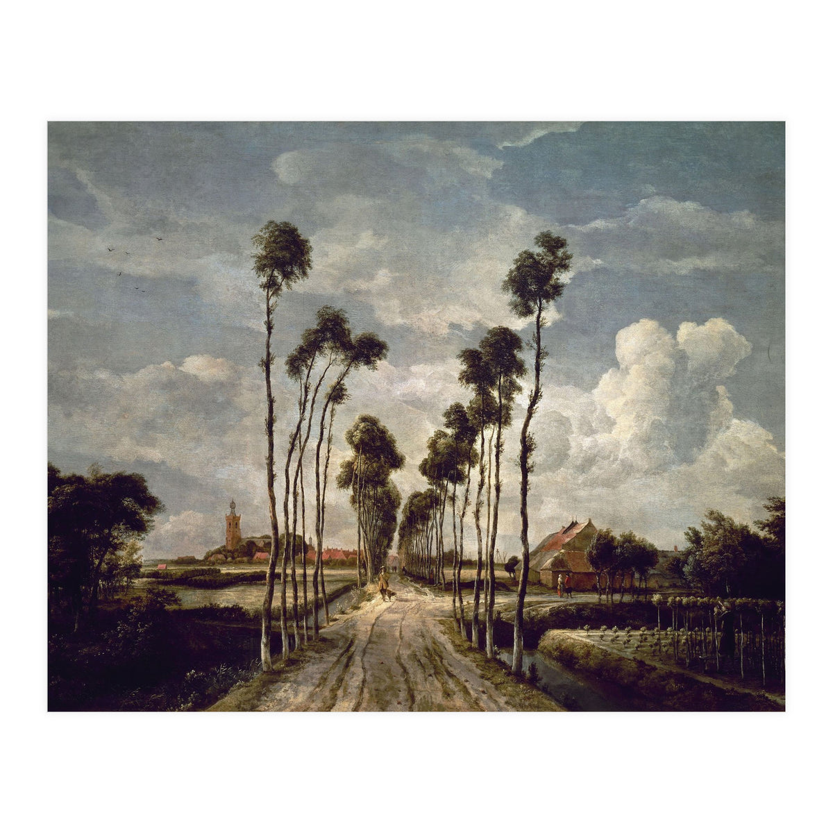 'The Avenue at Middelharnis', 1689, Oil on canvas, 103 x 141 cm. (Print Only)