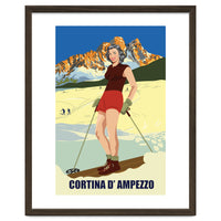 Ski Girl at Cortina D'Ampezzo, Italy