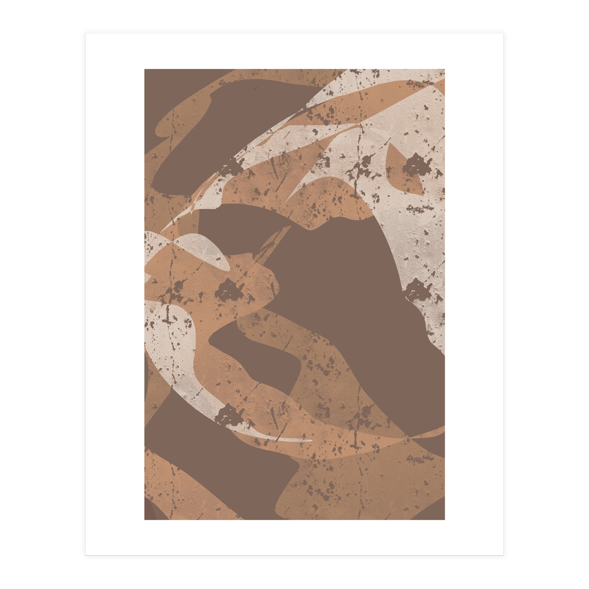 Abstract Brown Harmony (Print Only)