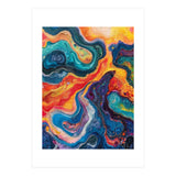Vibrant Fluid Acrylic Pour Abstract Art (Print Only) thumbnail