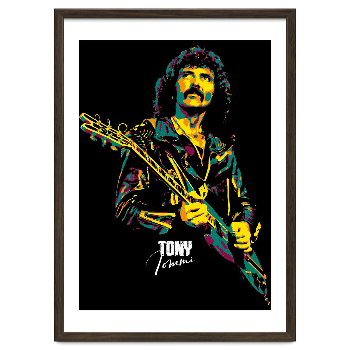 Tony Iommi Musician Legend in Pop Art