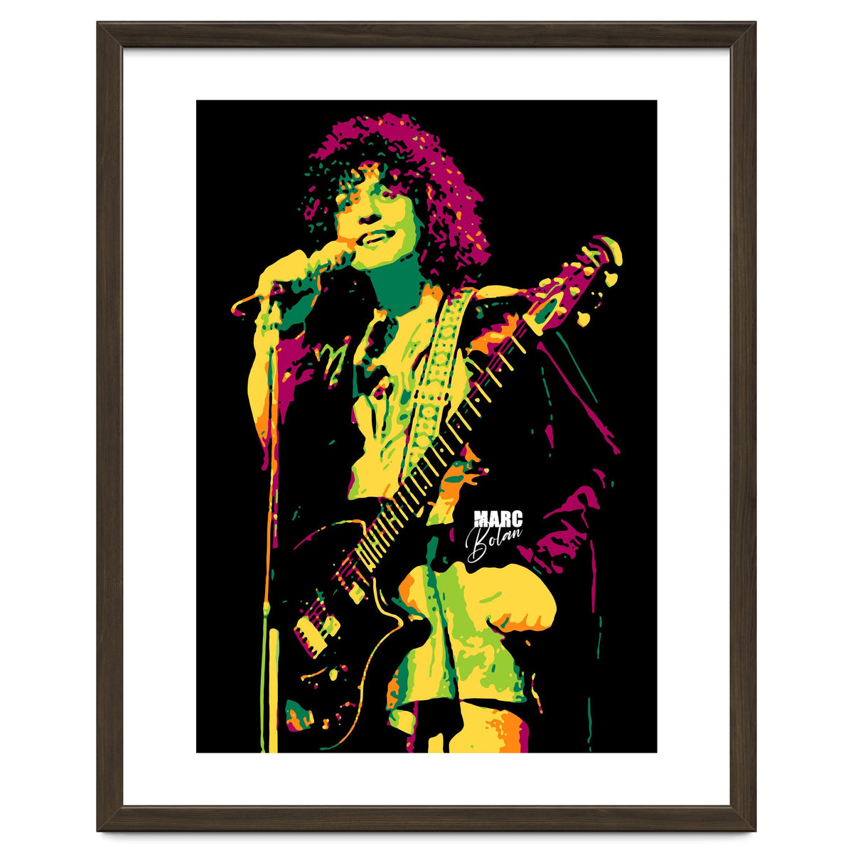 Marc Bolan Musician Legend in Pop Art