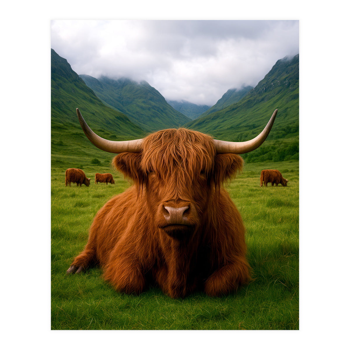 Highland Cow in Scotland (Print Only)