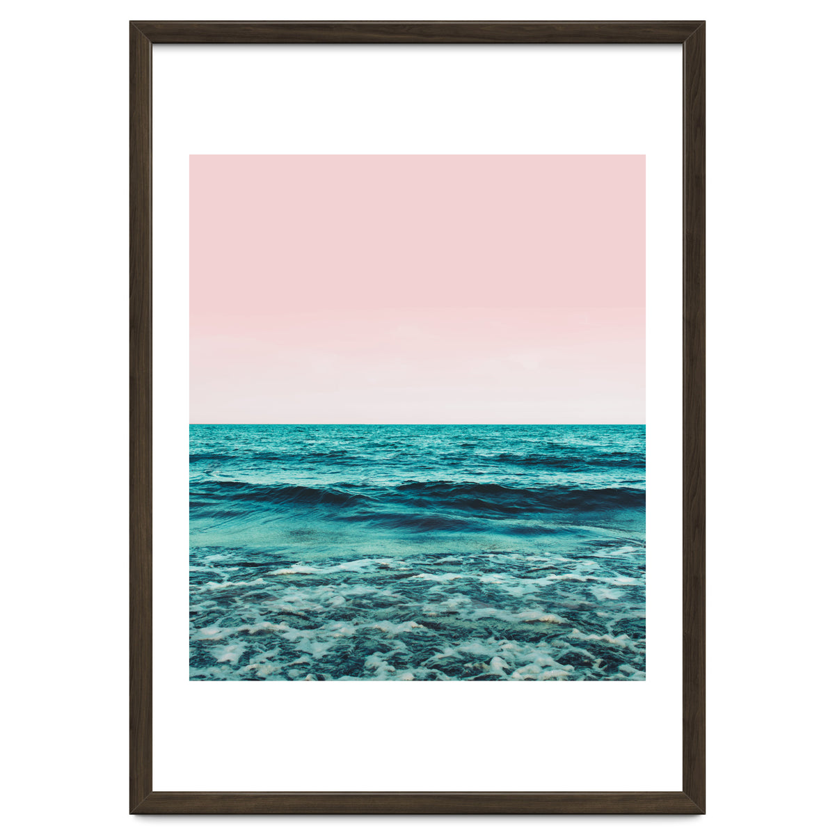 Ocean Love | Sea Beach Sand Waves Photography | Blush Nature Scenic Travel Island Digital