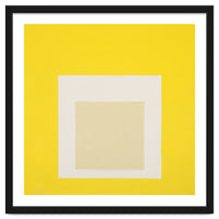 JOSEF ALBERS - HOMAGE TO THE SQUARE YELLOW WHITE