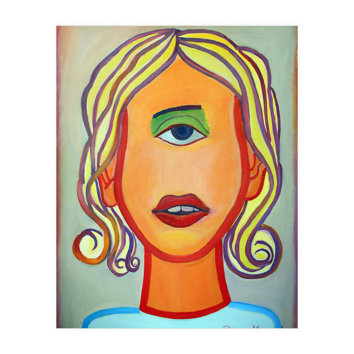 Cabeza De Mujer (Print Only)