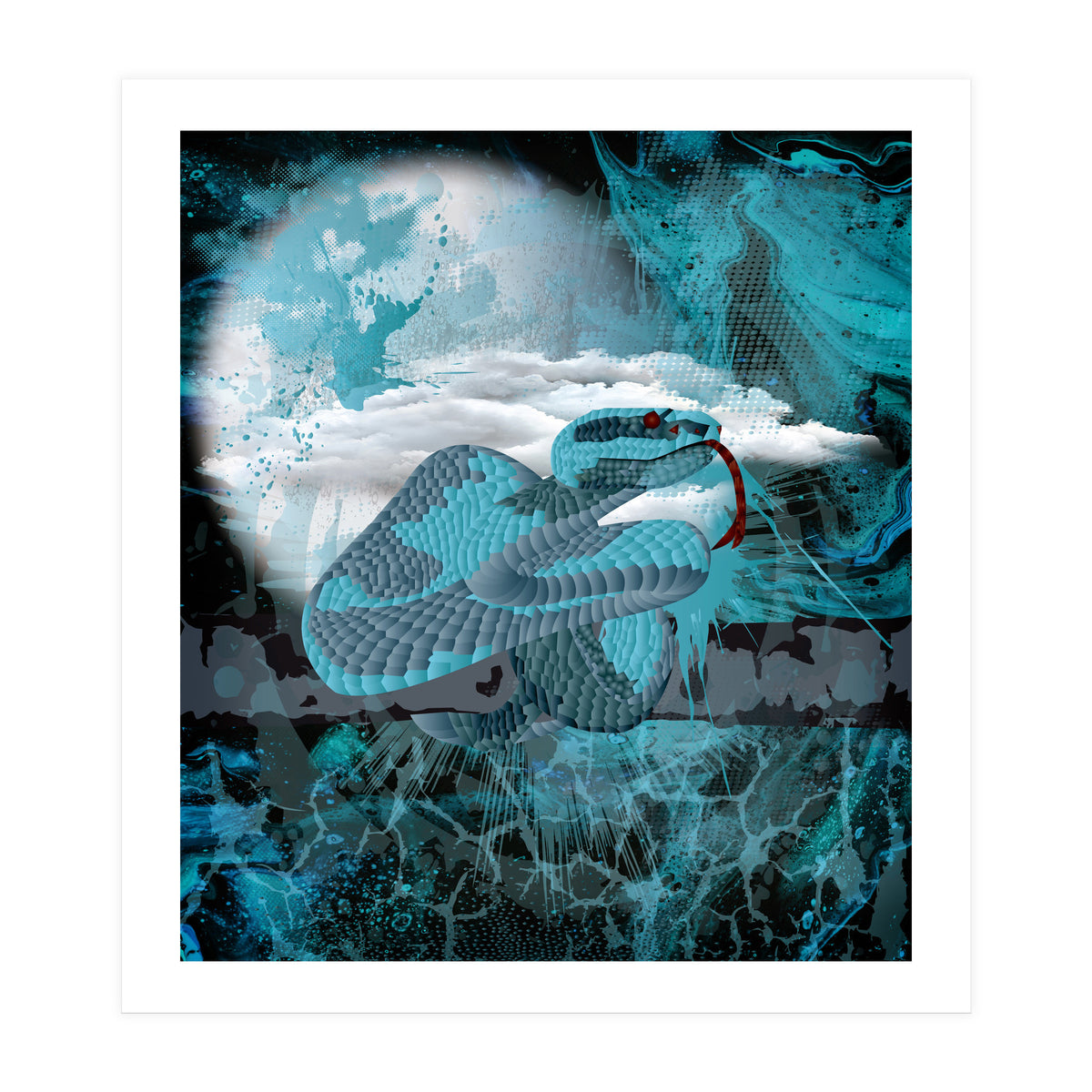 Blue Poly Viper (Print Only)