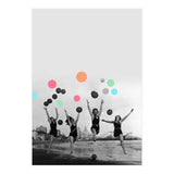 Vintage Women Black & White Photography Balloons Freedom Feminism Women's Rights Individuality (Print Only) thumbnail