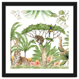 Watercolor Animals Savannah Landscape thumbnail