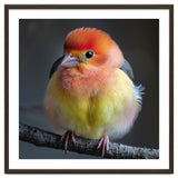 Beautiful Bird With Vibrant Orange And Yellow Plumage thumbnail