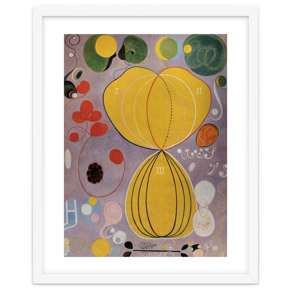 Hilma af Klint - The Ten Largest No 5 Adulthood Abstract Spiritual Art