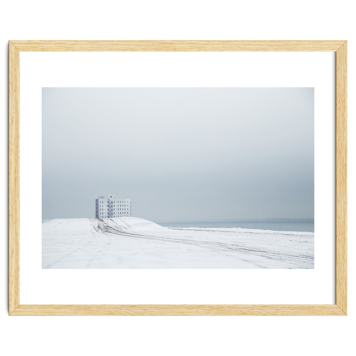 White Building - Winter seascape