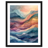 Abstract Fluid Mountain Landscape Art thumbnail