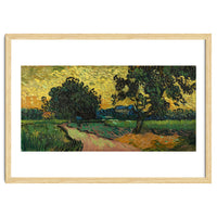Landscape at Twilight. Date: June 1890, Auvers-sur-Oise. Dimensions: 50.2 cm x 101 cm, 70 cm x 12...