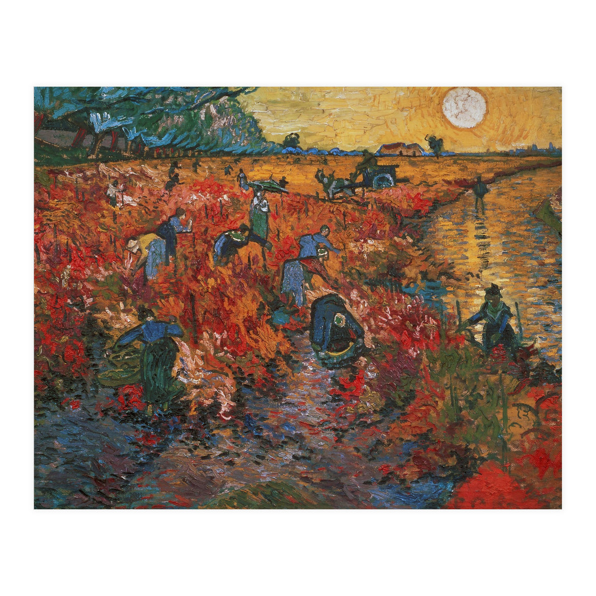 The red Vineyard at Arles,1888. Canvas,73 x 91 cm. (Print Only)