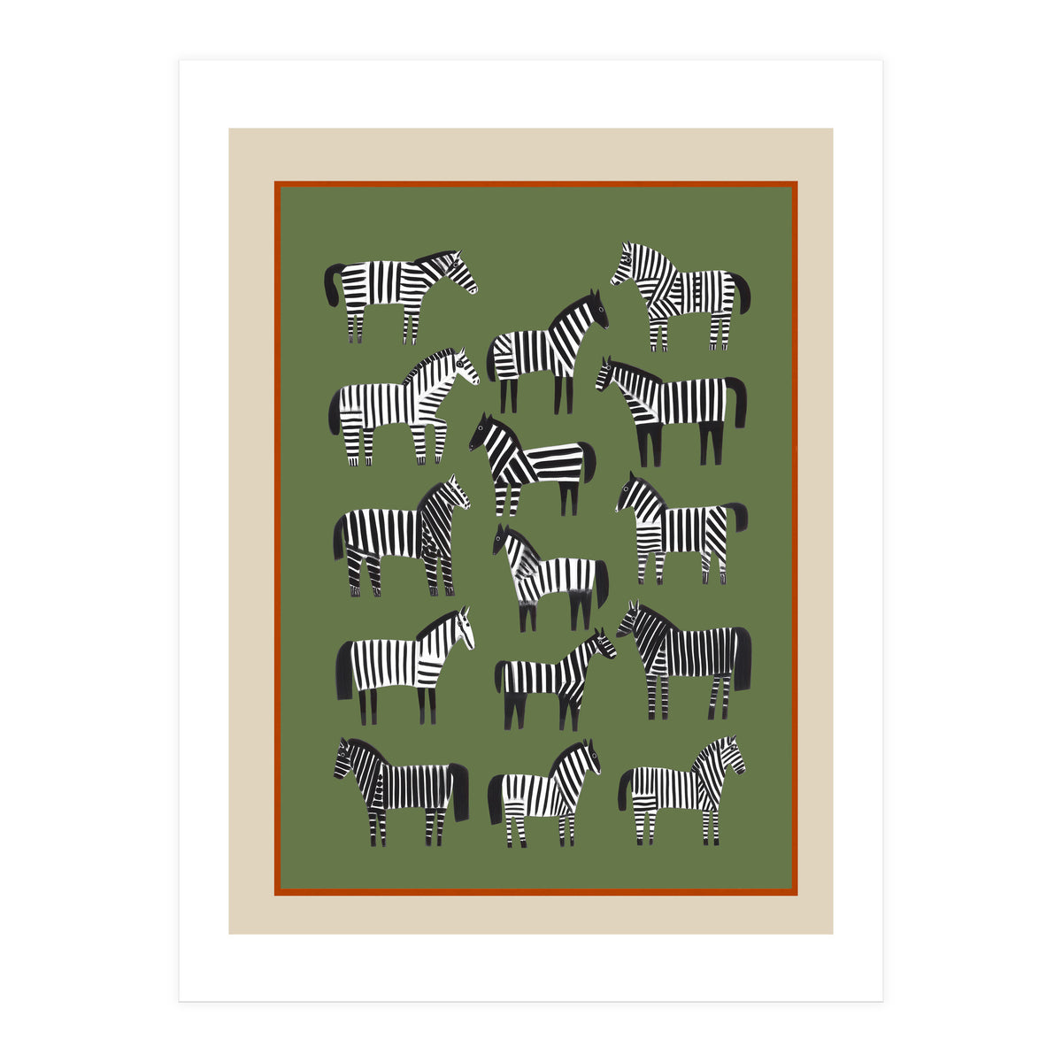 Striped Horses (Print Only)