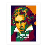 Ludwig Van Beethoven Colorful Art (Print Only)