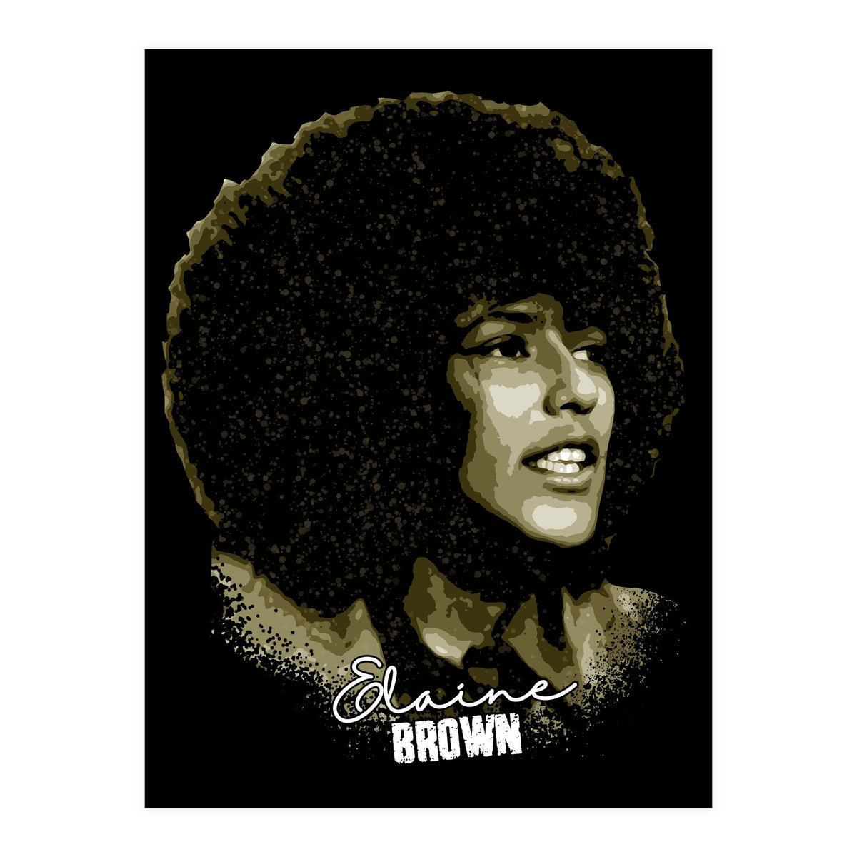 Vintage Elaine Brown American Prison Activist (Print Only)