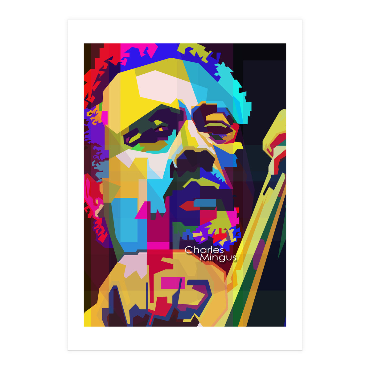 Charles Mingus Classic Jazz Pop Art WPAP (Print Only)